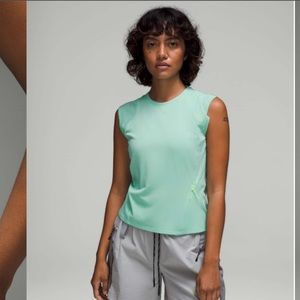 Lululemon Cap Sleeve Hiking Tee Size 10 in Wild Mint NWT